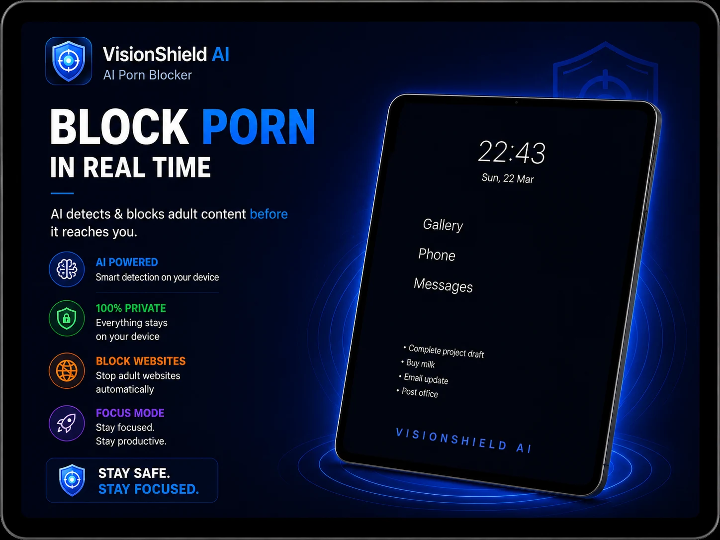 Porn Blocker By VisionShield screenshot